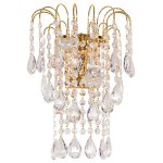 Светильник бра с хрусталем 2818/2wFGD+WT Экономсвет