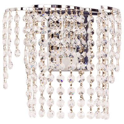 Светильник бра с хрусталем 2819/1wCR+WT Экономсвет