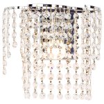 Светильник бра с хрусталем 2819/1wCR+WT Экономсвет