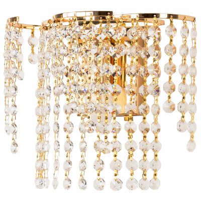 Светильник бра с хрусталем 2819/1wFGD+WT Экономсвет