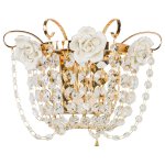 Светильник бра с хрусталем Экономсвет 2820/1wFGD+WT