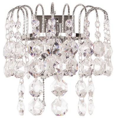 Светильник бра хрустальное 2821/1wCR+WT Экономсвет