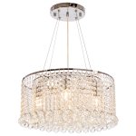Люстра с хрусталем Экономсвет 2823/4CR+WT