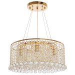 Люстра с хрусталем Экономсвет 2823/4FGD+WT