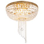 Люстра с хрусталем Экономсвет 2824/6FGD+WT
