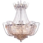 Люстра с хрусталем Экономсвет 2827/12CR+WT+SM