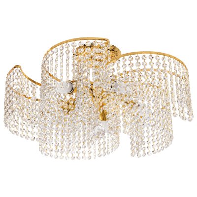 Люстра с хрусталем Экономсвет 2829/5FG+WT