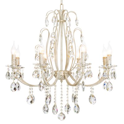 Люстра классическая с хрусталем Экономсвет 2833/8WG WT Люстра классическая с хрусталем Экономсвет 2833/8WG WT