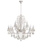 Люстра классическая с хрусталем Экономсвет 2833/8WG WT