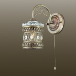 Настенный светильник бра с выключателем Odeon light 2838/1W ZAFRAN