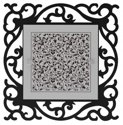 Светильник большой "Лаура" 4хE27х60Вт черный, вензель 284-171-24-3H