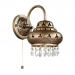 Настенный светильник бра с выключателем Odeon light 2841/1W BAHAR