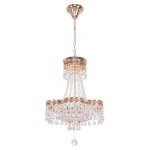 Люстра с хрусталем Экономсвет 2850/6GDBK WT