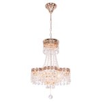 Люстра с хрусталем Экономсвет 2850/6GDBK WT