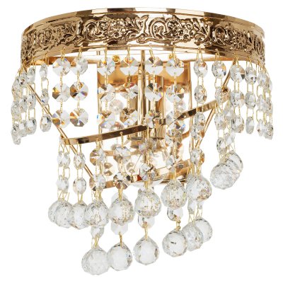 Светильник бра Хрустальные Экономсвет 2854B/1wGDBK WT