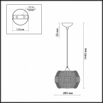 Светильник подвесной Odeon light 2860/1 RALIS