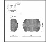Светильник настенный бра Odeon light 2860/1W RALIS