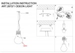 Светильник подвесной Odeon light 2872/1 BULB