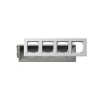 Gira E22 Бел Рамка 4-ая в комплекте с монтажной коробкой (G2884201)