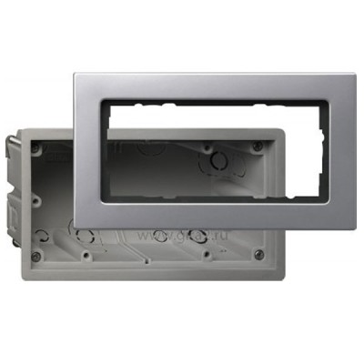 Gira E22 Алюминий Монтажный набор для установки заподлицо (G2886203)