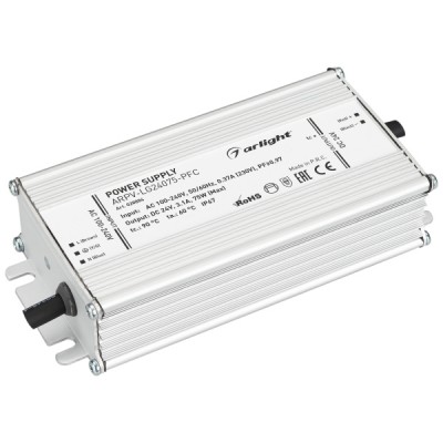 Блок питания ARPV-LG24075-PFC (24V, 3.1A, 75W) (Arlight, IP67 Металл, 5 лет) Arlight 28884 Блок питания ARPV-LG24075-PFC (24V, 3.1A, 75W) (Arlight, IP67 Металл, 5 лет) Arlight 28884