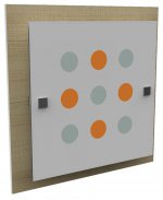 Светильник малый "Ампер" 2хE27х60Вт сосна, шарики 289-20-122-1H