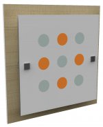 Светильник средний "Ампер" 4хE27х60Вт сосна, шарики 289-20-122-2H