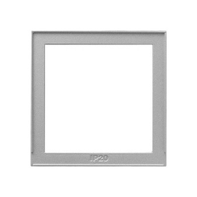 Gira TX-44 Алюминий Рамка промежуточная для приборов S-55 с накладкой 50x50 мм (G28965)