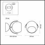 Светильник настенный бра Odeon light 2903/1W BULA