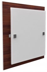 Светильник большой "Ампер" 4хE27х60Вт орех, белое 291-21-24-3H