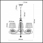 Люстра Odeon light 2924/5 ANDRIA