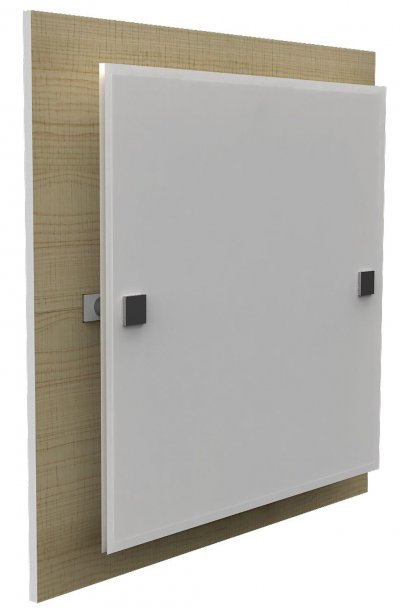 Светильник малый "Ампер" 2хE27х60Вт сосна, белое 293-20-122-1H