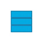 Gira TX-44 Дополнительная кнопка вызова на 3 абонента синяя подсветка (G129400)