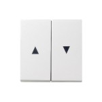 Gira S-55 Бел глянц Клавиша 2-ая жалюзийная (G29403)