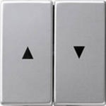 Gira E22 Алюминий Клавиша 2-ая для жалюзийного выключателя (G294203)