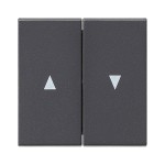 Gira S-55 Антрацит Клавиша 2-ая жалюзийная (G29428)