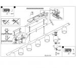 Подвесной потолочный светильник (люстра) DONORI Eglo 91476