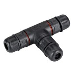Коннектор тройной NEO-CON-T-2pin-BK (3-7mm, IP67) (Arlight, IP67 Пластик, 3 года) Arlight 24937