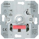 Gira Мех Светорегулятор поворотный 400W для л/н (вкл поворотом) (G30000)