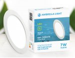 Светильник ультратонкий Ambrella DLR 7W 4200K 185-250V (70W) (D115mm/A105mm) DOWNLIGHT