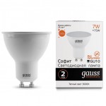 Лампа Gauss LED Elementary MR16 GU10 7W 530lm 3000К (13617)