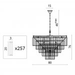Люстра хрустальная Divinare 3001/01 LM-13 NOVA