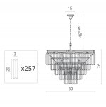 Люстра хрустальная Divinare 3001/01 LM-13 NOVA