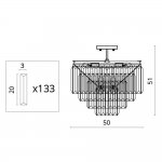 Люстра лофт Divinare 3001/01 PL-9 NOVA