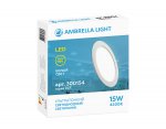 Светильник ультратонкий Ambrella DLR 15W 4200K 185-250V (150W) (D190mm/A170mm) DOWNLIGHT