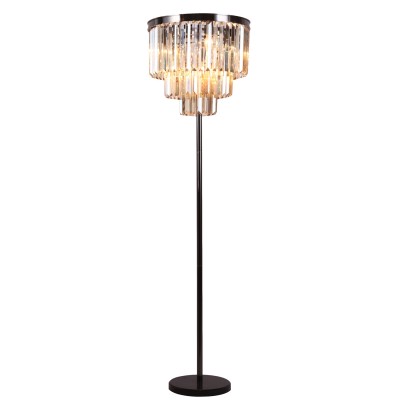 

Торшер черный хрустальный Divinare 3002/06 PN-6 NOVA COGNAC, 3002/06 PN-6