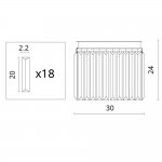 Светильник настенный Divinare 3002/06 AP-2 NOVA COGNAC