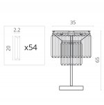 Светильник настольный Divinare 3002/06 TL-3 NOVA COGNAC