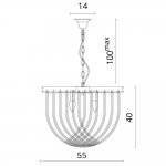 Светильник подвесной Divinare 3003/01 SP-5 CASCATA