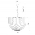 Светильник подвесной Divinare 3003/01 SP-8 CASCATA